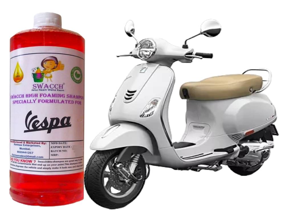     			High Foaming Bike Shampoo Formulated For Vespa VXL 150 Thick Foam with Wax Coat I Non-Toxic Formula I Ph Balanced I Super Saver Pack I Premium Wax Formulation I Glossy & Shine I 1 Litre