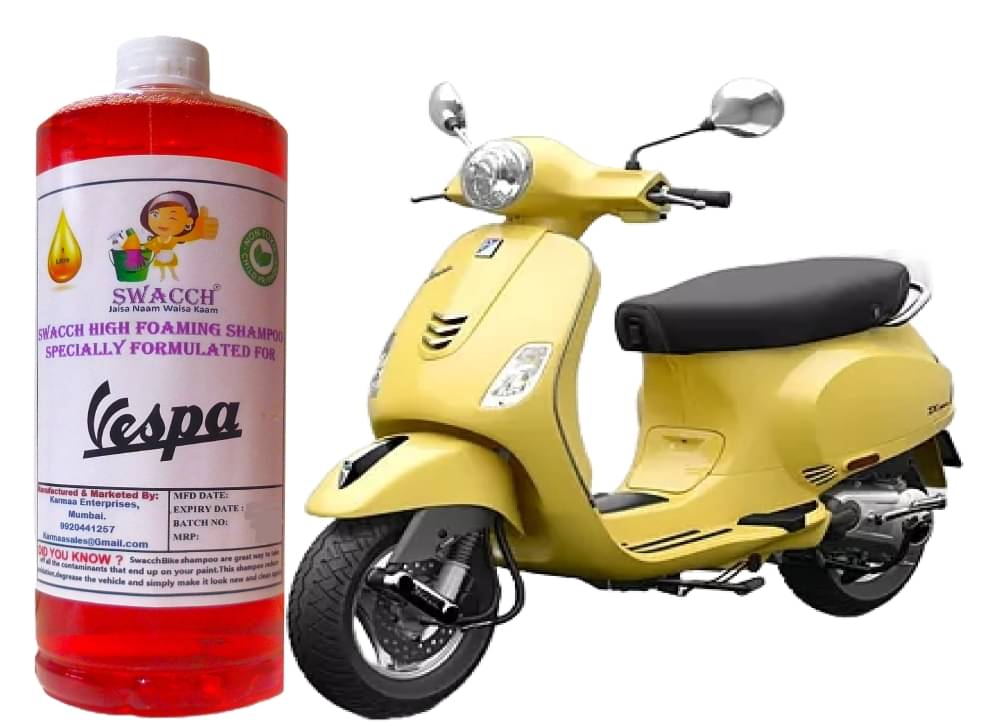 High Foaming Bike Shampoo Formulated For Vespa ZX 125 , Thick Foam with Wax Coat I Non-Toxic Formula I Ph Balanced I Super Saver Pack I Premium Wax Formulation I Glossy & Shine I 1 Litre High Foaming Bike Shampoo Formulated For Vespa ZX 125 , Thick Foam with Wax Coat I Non-Toxic Formula I Ph Balanced I Super Saver Pack I Premium Wax Formulation I Glossy & Shine I 1 Litre