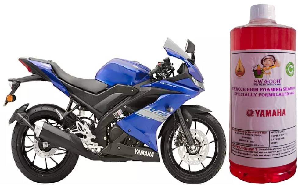 High Foaming Bike Shampoo Formulated For Yamaha R15S , Thick Foam with Wax Coat I Non-Toxic Formula I Ph Balanced I Super Saver Pack I Premium Wax Formulation I Glossy & Shine I 1 Litre     			High Foaming Bike Shampoo Formulated For Yamaha R15S , Thick Foam with Wax Coat I Non-Toxic Formula I Ph Balanced I Super Saver Pack I Premium Wax Formulation I Glossy & Shine I 1 Litre