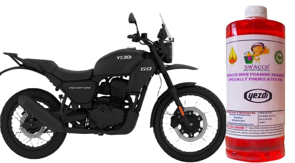     			High Foaming Bike Shampoo Formulated For Yezdi Adventure I Thick Foam with Wax Coat I Non-Toxic Formula I Ph Balanced I Super Saver Pack I Premium Wax Formulation I Glossy & Shine I 1 Litre