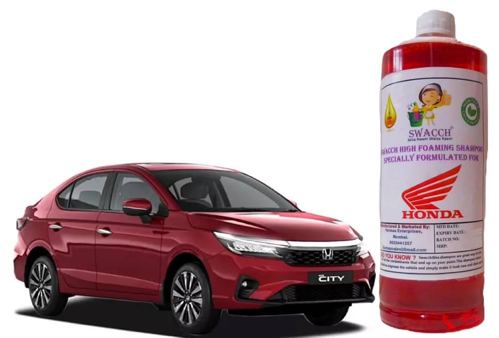 High Foaming Car Shampoo Formulated For Honda City I Non-Toxic Formula I Ph Balanced I Super Saver Pack I Premium Wax Formulation I Glossy & Shine I 1 Litre     			High Foaming Car Shampoo Formulated For Honda City I Non-Toxic Formula I Ph Balanced I Super Saver Pack I Premium Wax Formulation I Glossy & Shine I 1 Litre