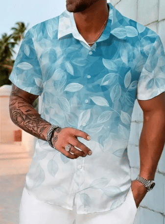     			KLYZEE Viscose Regular Fit Printed Full Sleeves Men's Casual Shirt - Blue ( Pack of 1 )