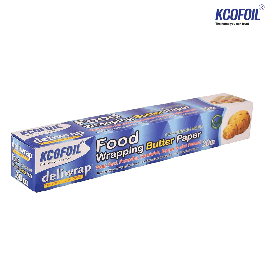     			Kcofoil 20m Food Wrapping Butter Paper, Reusable, Roll For Roti, Cake Parchment Paper Parchment Paper