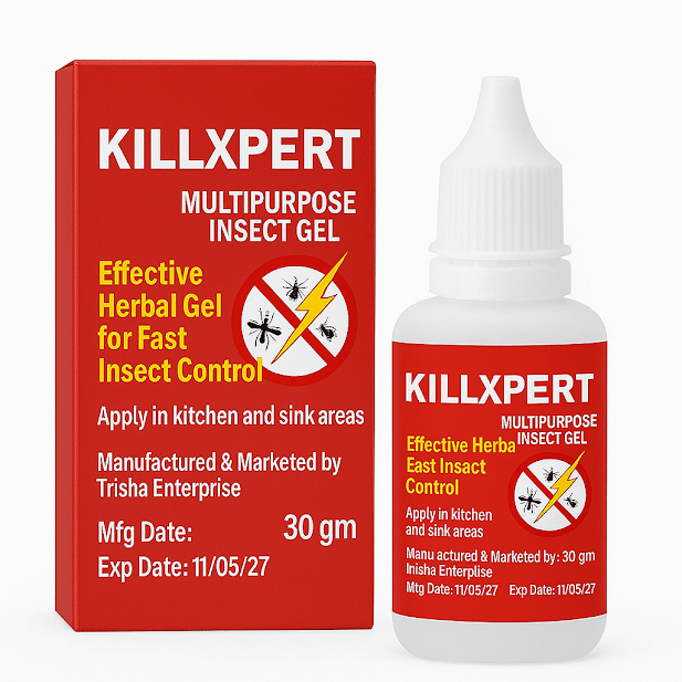     			Killxpert Multipurpose Gel Pack of 2 (20gm Each) | All-in-One Insect Killer Gel for Cockroaches, Ants & Termites | Long-Lasting, Odour-Free & Safe Pest Control Solution