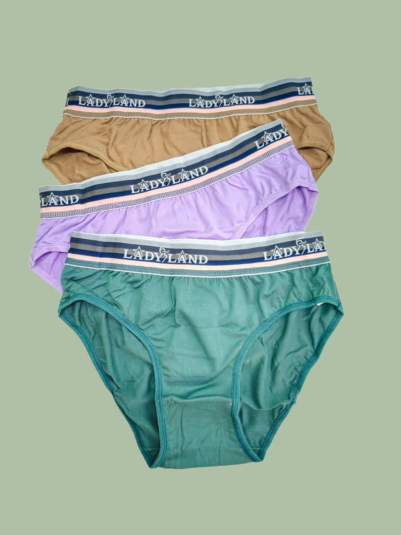 Ladyland Cotton Hipster ( Multicolor , Pack of 3 )