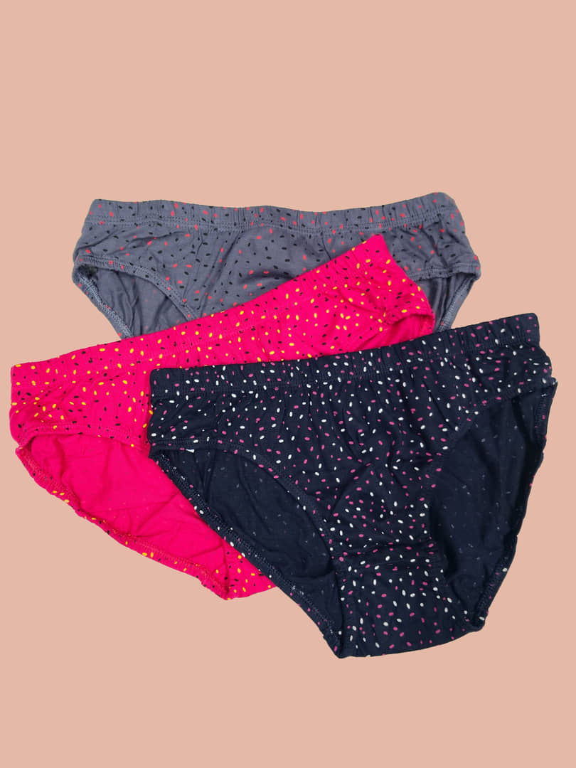 Ladyland Cotton Hipster ( Multicolor , Pack of 3 )