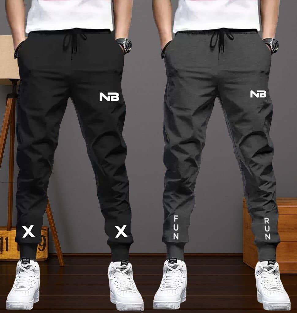 Lieo Trend Multicolor 7 Polyester Men's Sports Trackpants ( Pack of 2 ) - Track Pants | Buy online on ZillyBuy