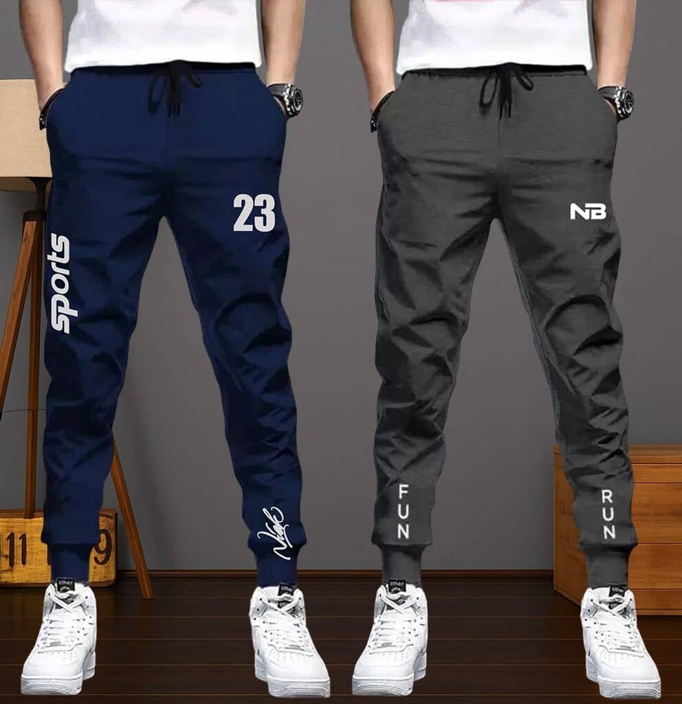 Lieo Trend Multicolor 9 Polyester Men's Sports Trackpants ( Pack of 2 ) - Track Pants | Buy online on ZillyBuy