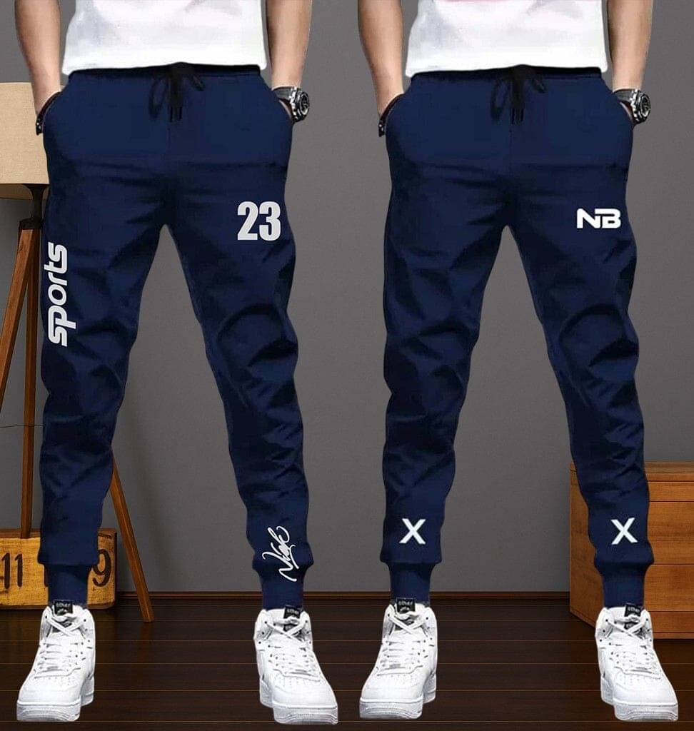 Lieo Trend Multicolor Polyester Men's Joggers ( Pack of 2 ) Lieo Trend Multicolor Polyester Men's Joggers ( Pack of 2 )