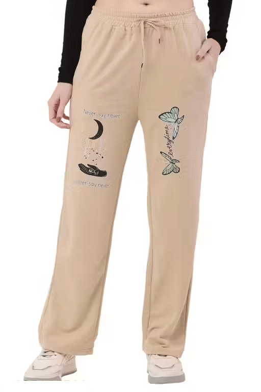     			Lilyn Women Cotton Blend Casual Trousers ( Beige )
