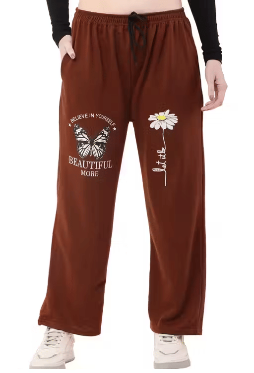     			Lilyn Women Cotton Blend Casual Trousers ( Brown )
