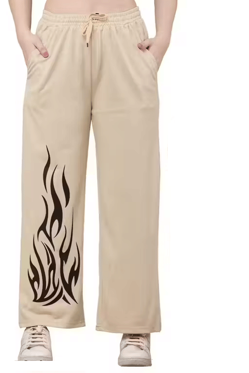     			Lilyn Women Cotton Blend Casual Trousers ( Beige )