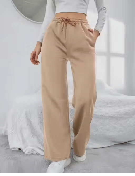     			Lilyn Women Cotton Blend Casual Trousers ( Beige )