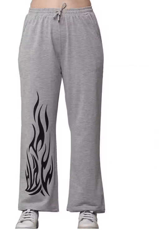     			Lilyn Women Cotton Blend Casual Trousers ( Grey )