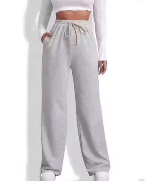     			Lilyn Women Cotton Blend Casual Trousers ( Grey )