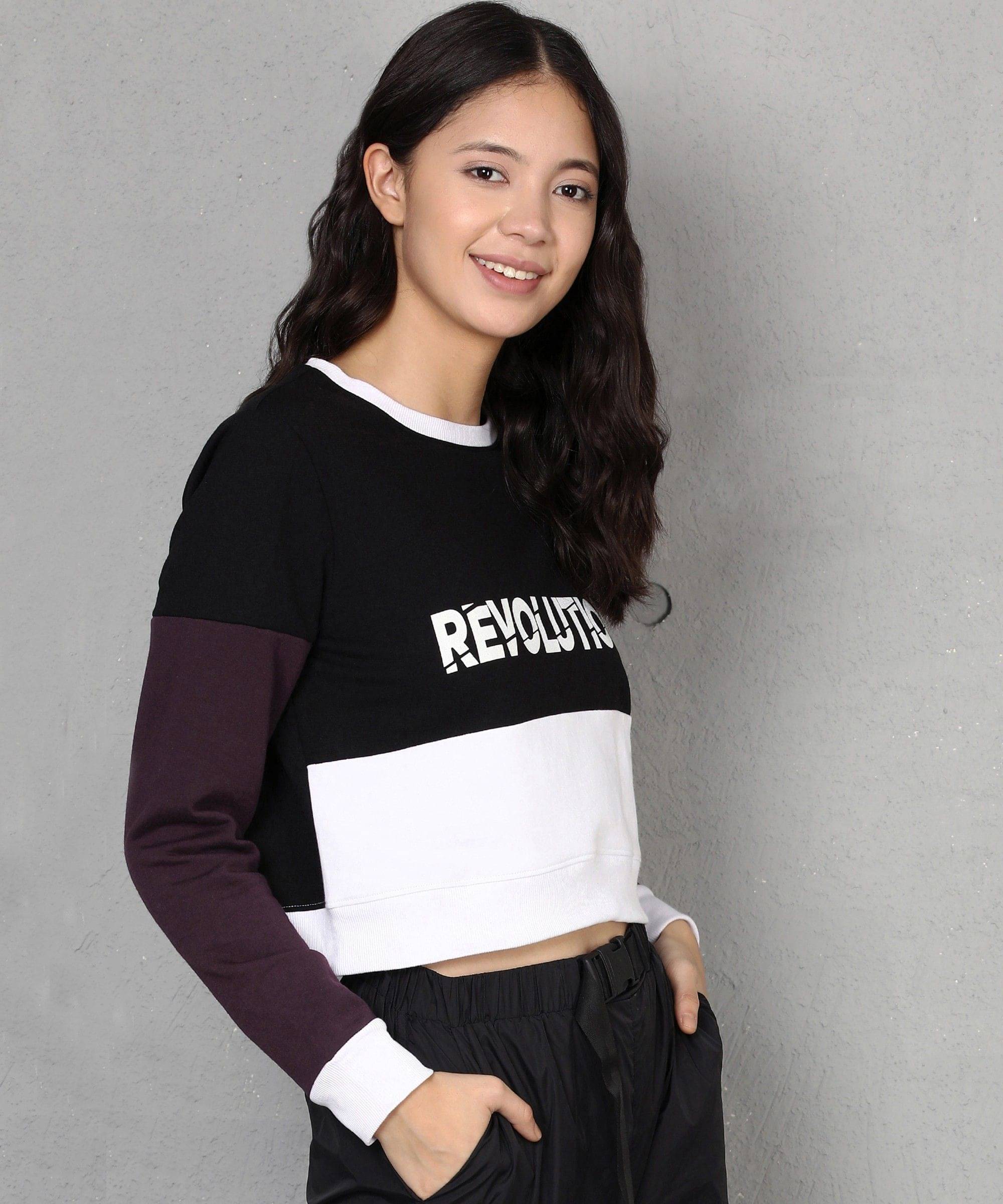 Maniac Women Cotton Blend Round Neck Sweatshirt For Light Winters ( Yellow ) Maniac Women Cotton Blend Round Neck Sweatshirt For Light Winters ( Yellow )