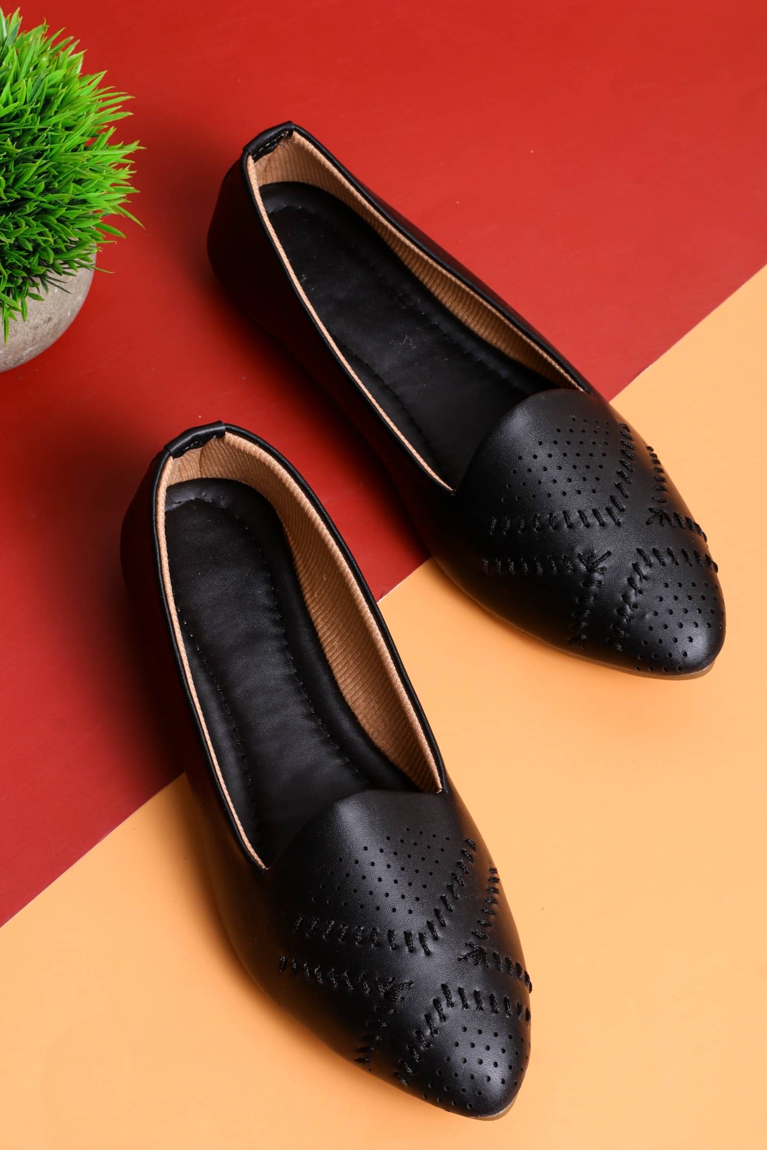 Moonwalk Brown Women's Ethnic Ballerinas     			Moonwalk Brown Women's Ethnic Ballerinas