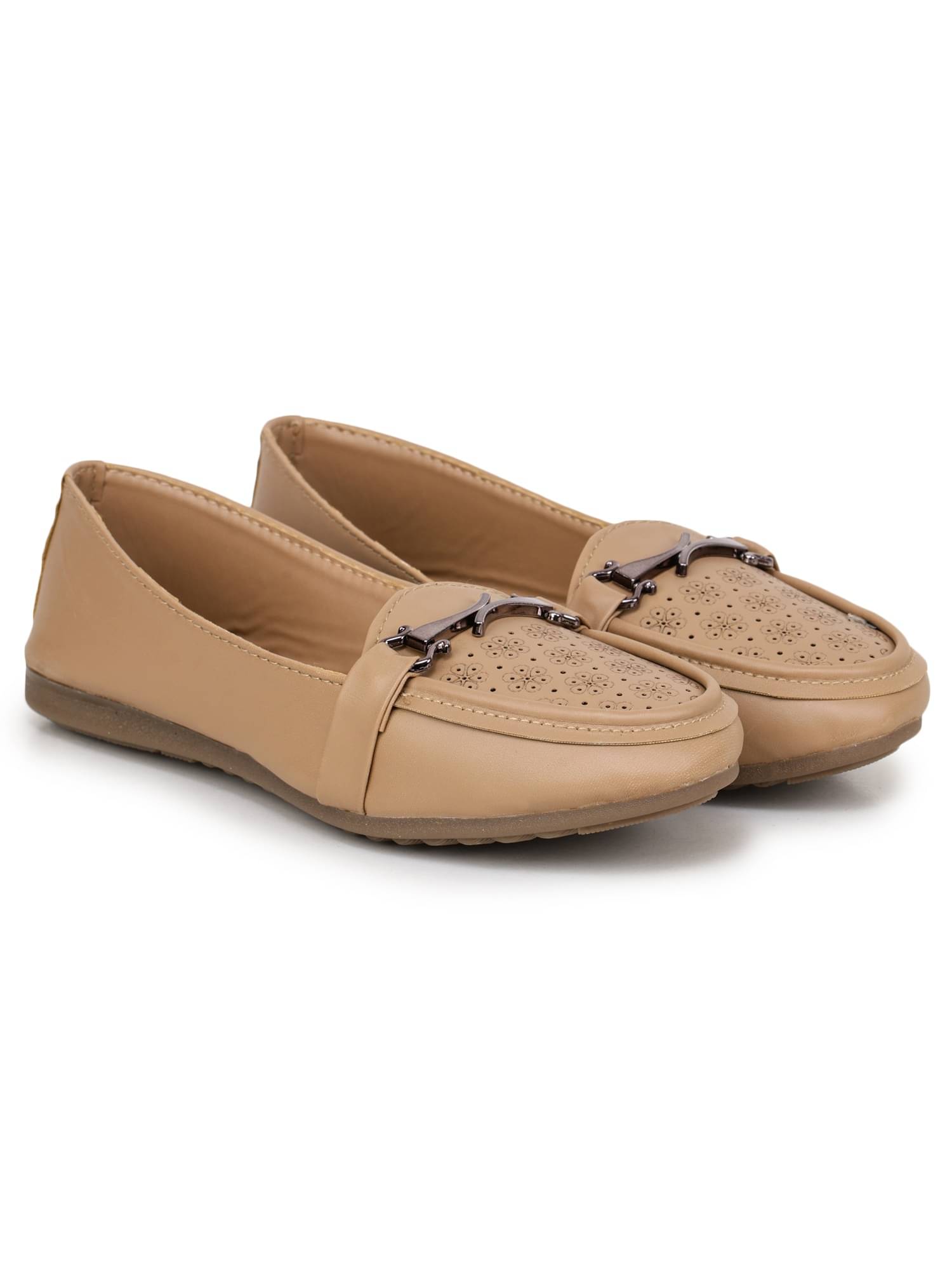 Moonwalk Tan Women's Ethnic Ballerinas     			Moonwalk Tan Women's Ethnic Ballerinas