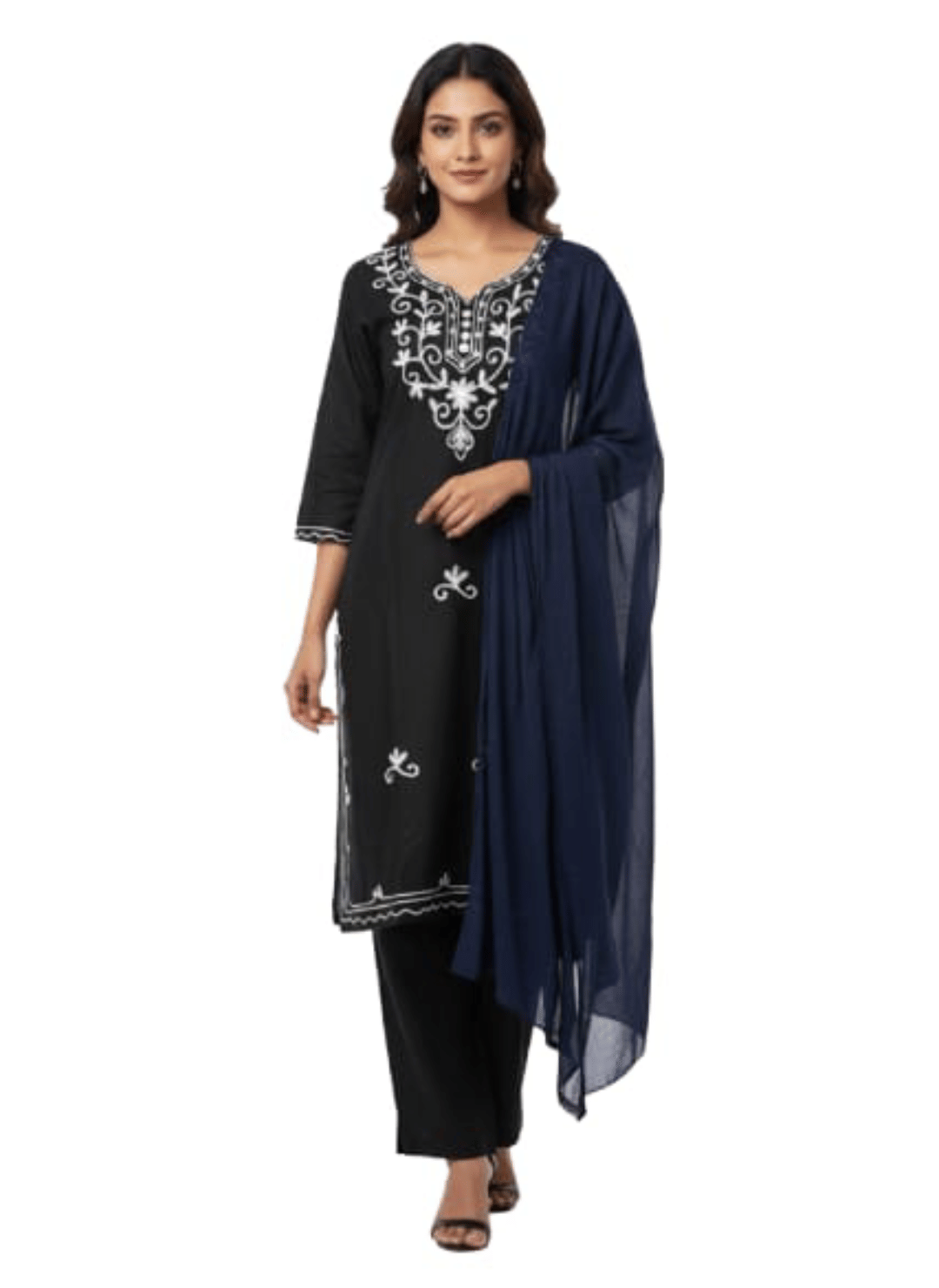 Nafee Designers Women Rayon Printed Straight Kurti With Salwar ( Blue )     			Nafee Designers Women Rayon Printed Straight Kurti With Salwar ( Blue )
