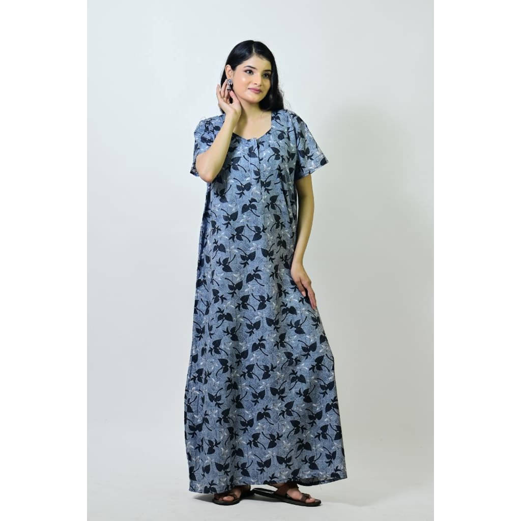     			Nira Cotton Printed Women Regular Nighty ( Multicolor 3 )