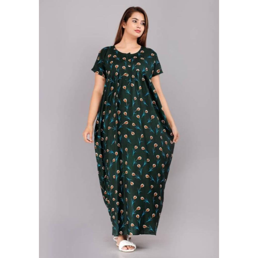     			Nira Cotton Printed Women Regular Nighty ( Multicolor 2 )