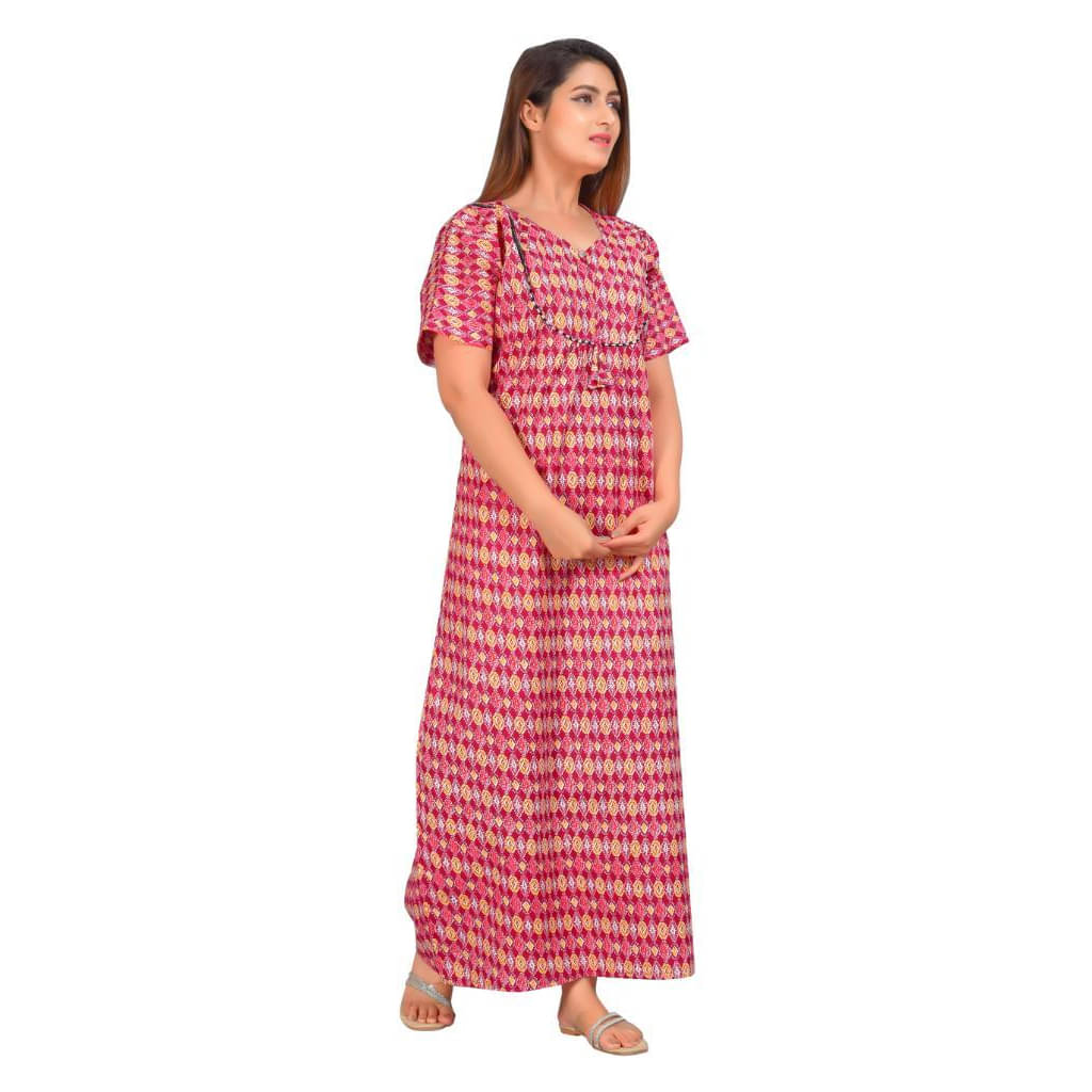     			Nira Cotton Printed Women Regular Nighty ( Multicolor 4 )