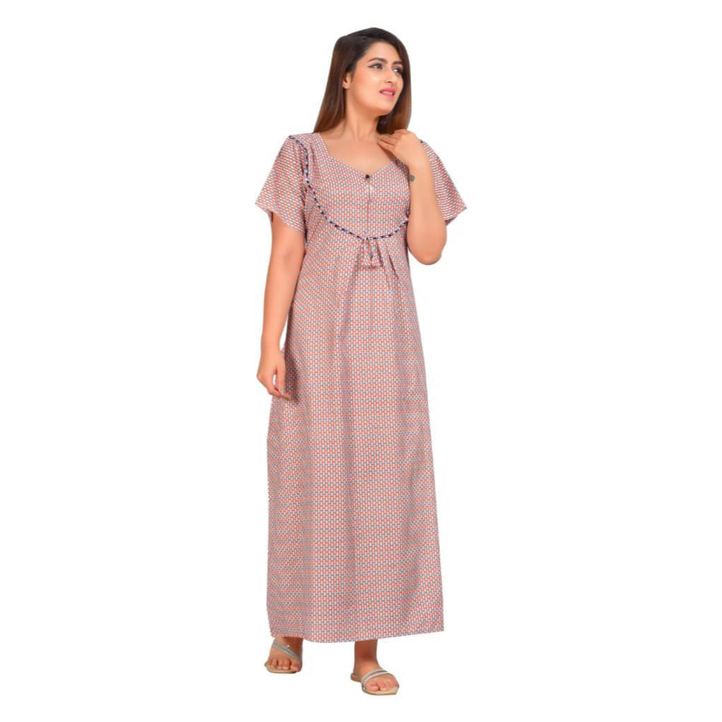     			Nira Cotton Printed Women Regular Nighty ( Multicolor 5 )