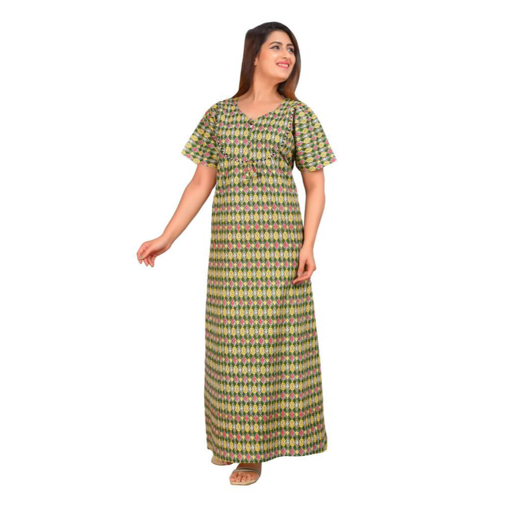     			Nira Cotton Printed Women Regular Nighty ( Multicolor 4 )