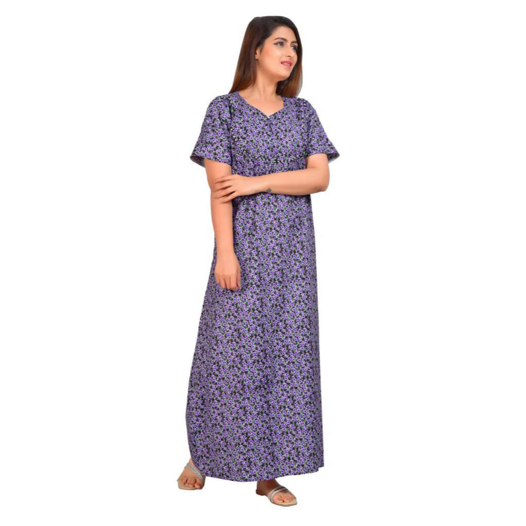     			Nira Cotton Printed Women Regular Nighty ( Multicolor 3 )