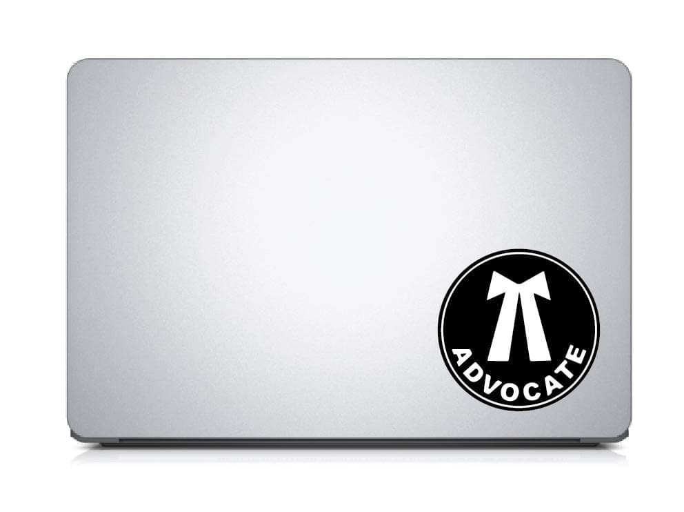     			PEACOCKRIDE Advocate Laptop Decal Sticker ( PVC Vinyl )