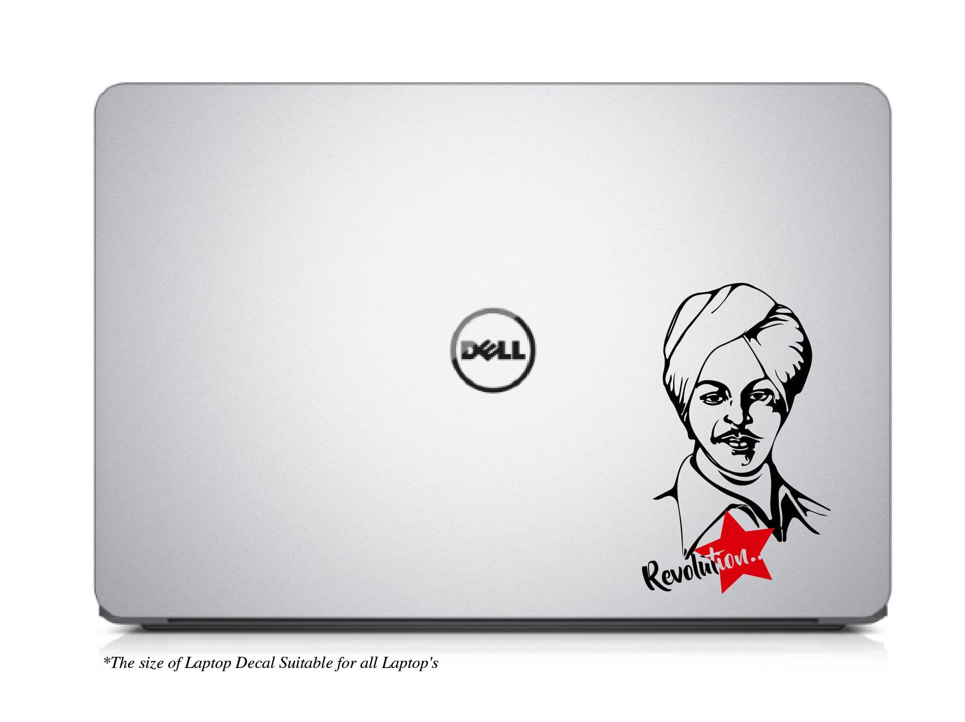     			PEACOCKRIDE Bhagat Singh Laptop Decal Sticker ( PVC Vinyl )