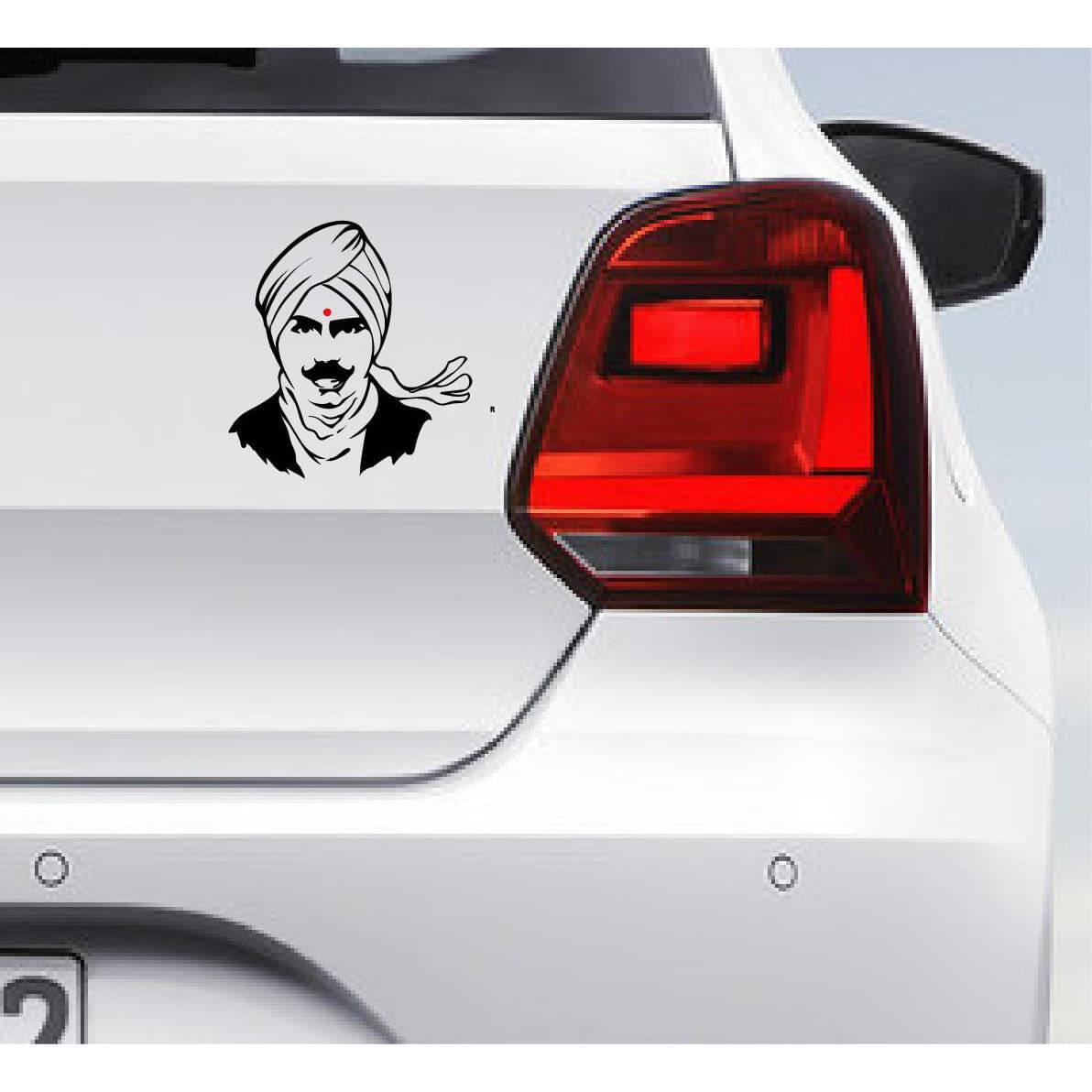    			PEACOCKRIDE Bharathiyar Car Bumper Sticker ( PVC Vinyl )