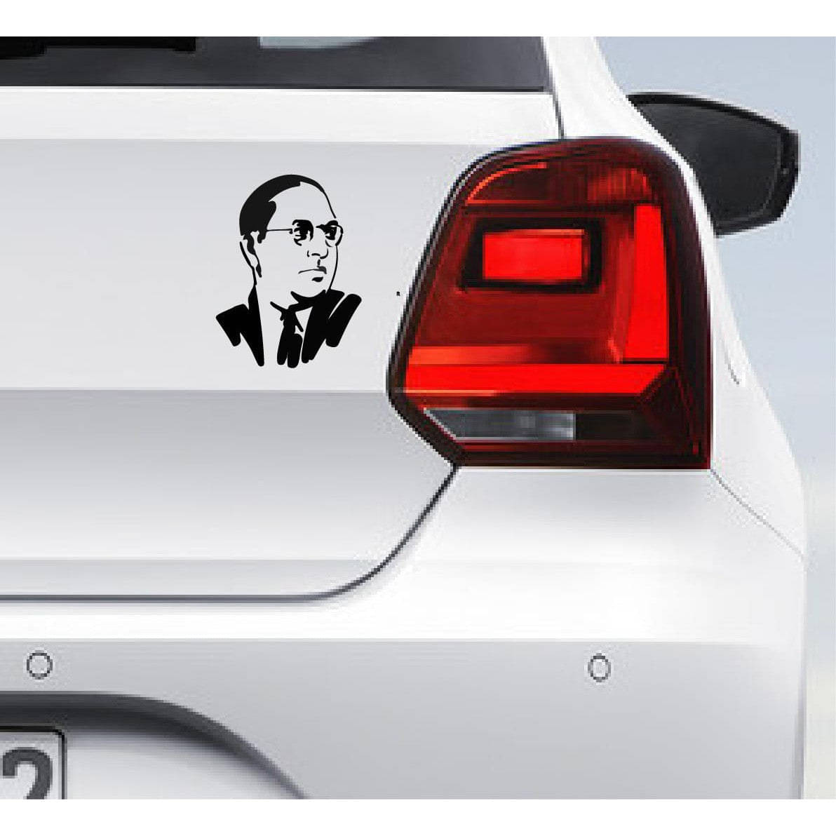     			PEACOCKRIDE Dr. Ambedkar Car Bumper Sticker ( PVC Vinyl )