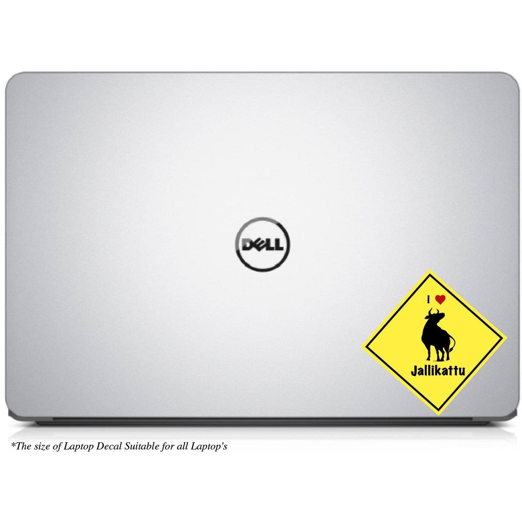 PEACOCKRIDE I love Jallikattu Laptop Decal Sticker ( PVC Vinyl )     			PEACOCKRIDE I love Jallikattu Laptop Decal Sticker ( PVC Vinyl )