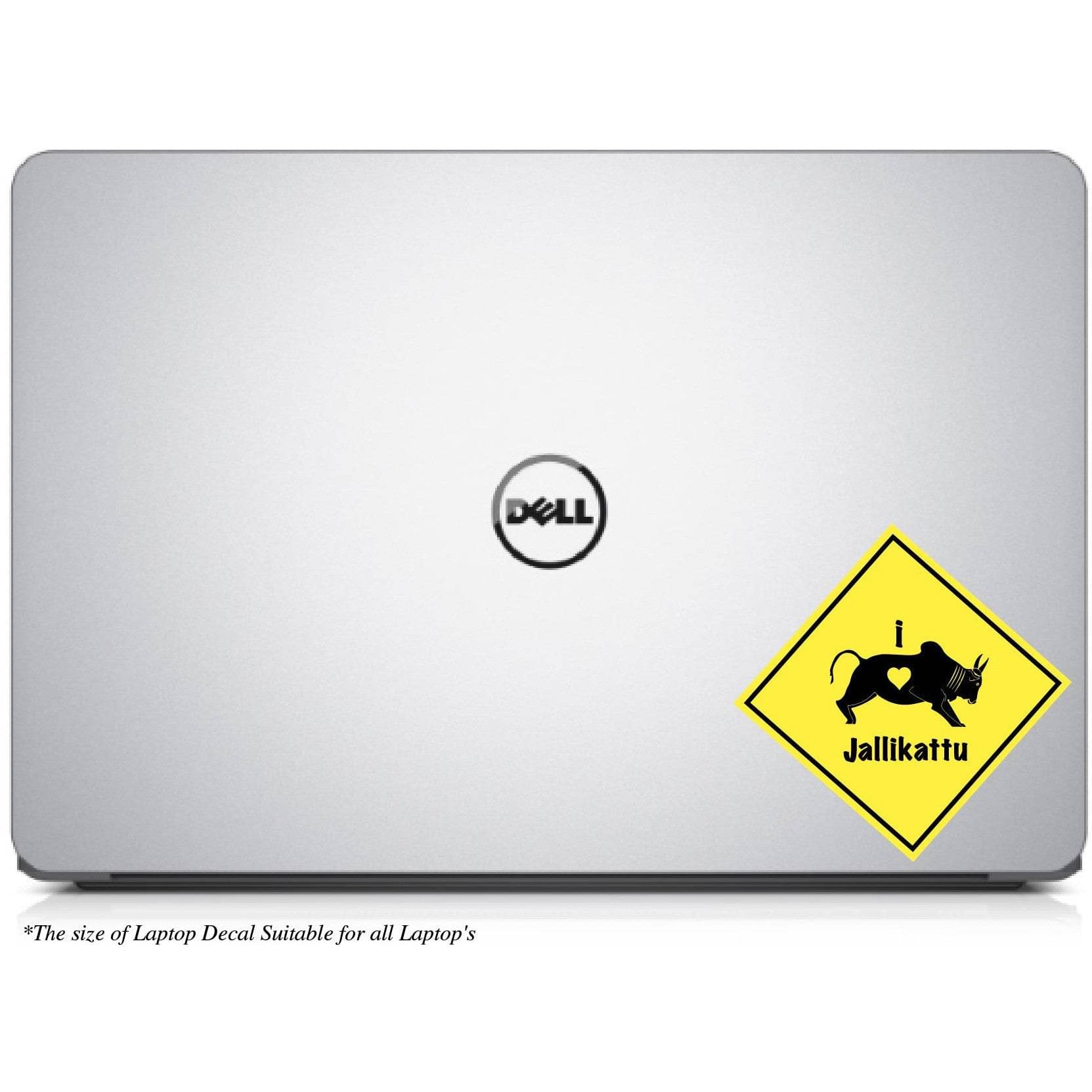 PEACOCKRIDE I love Jallikattu Laptop Decal Sticker ( PVC Vinyl )     			PEACOCKRIDE I love Jallikattu Laptop Decal Sticker ( PVC Vinyl )