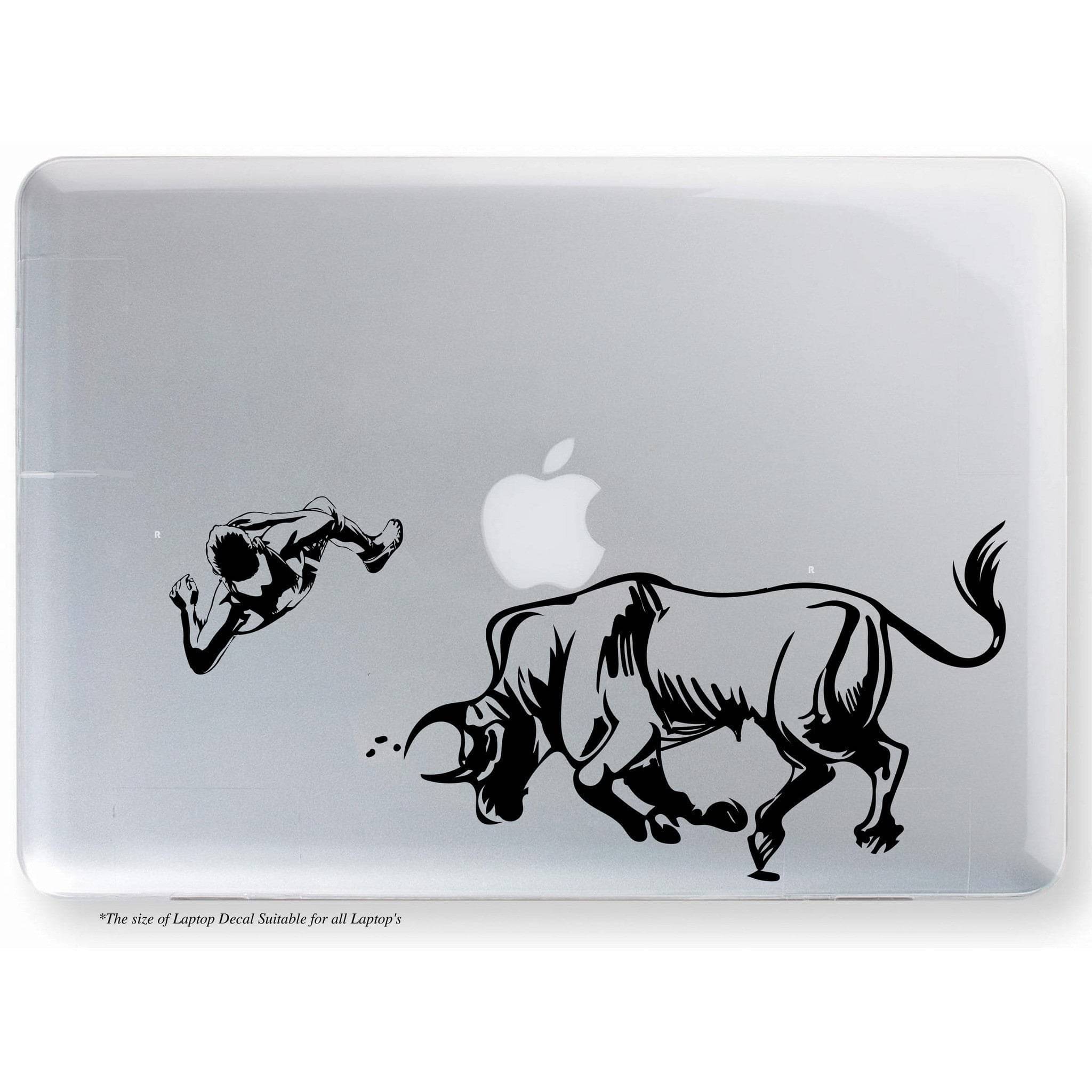     			PEACOCKRIDE Jallikattu Laptop Decal Sticker ( PVC Vinyl )