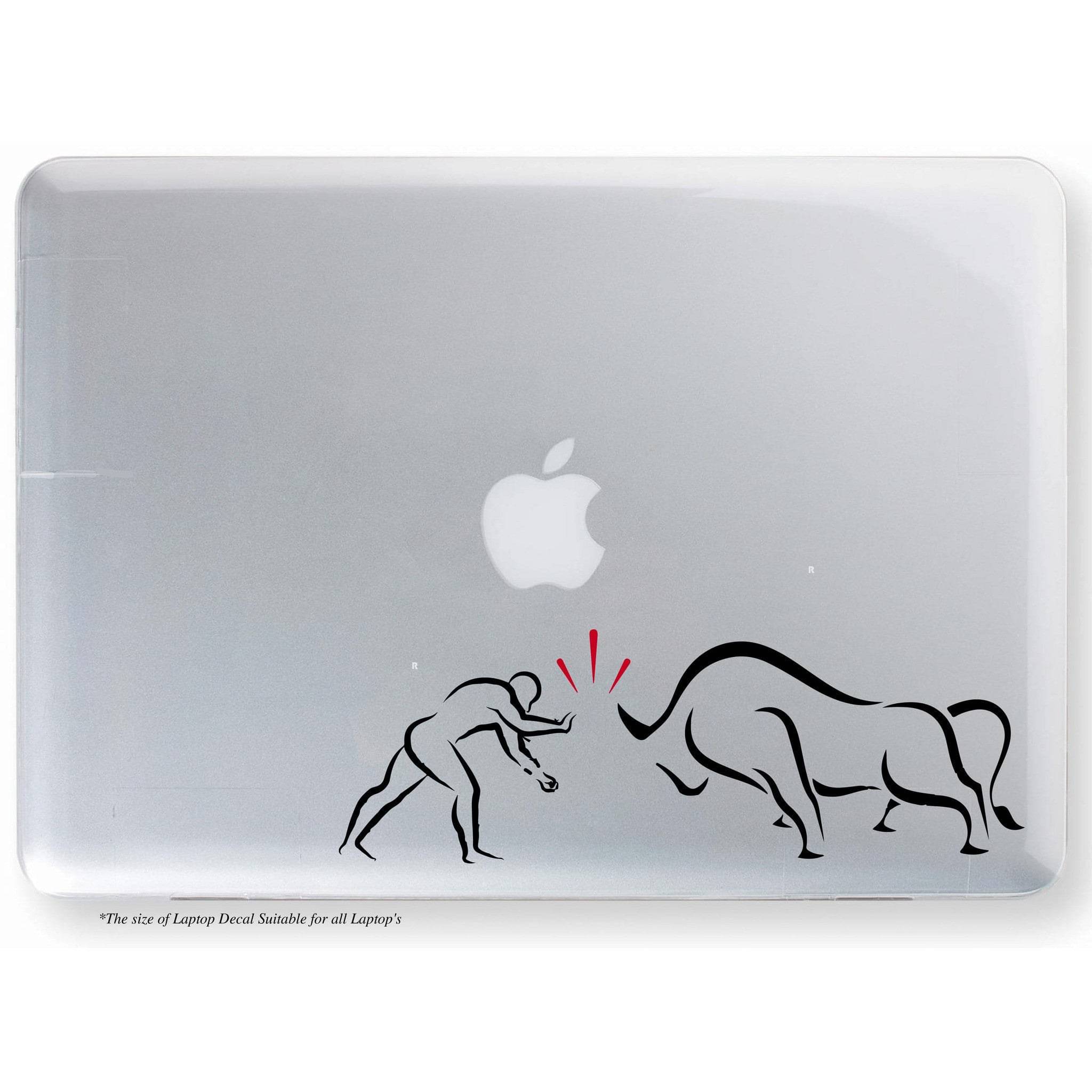 PEACOCKRIDE Jallikattu - Man Vs Kaalai Laptop Decal Sticker ( PVC Vinyl )     			PEACOCKRIDE Jallikattu - Man Vs Kaalai Laptop Decal Sticker ( PVC Vinyl )