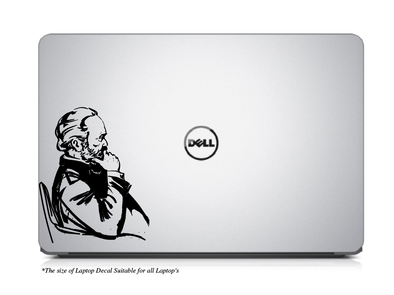     			PEACOCKRIDE Karal Marx Laptop Decal Sticker ( PVC Vinyl )