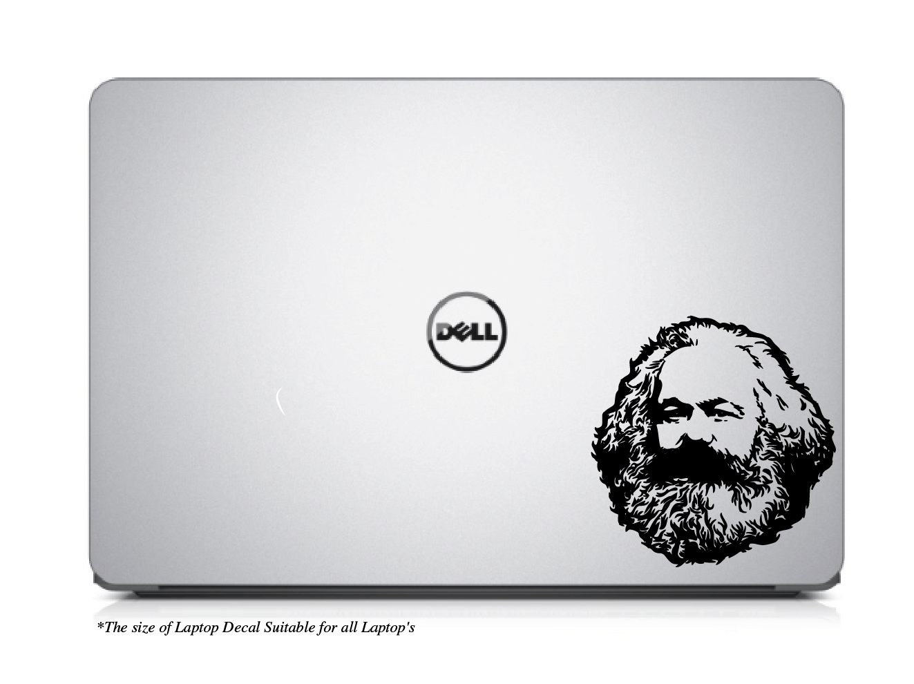     			PEACOCKRIDE Karal Marx Laptop Decal Sticker ( PVC Vinyl )