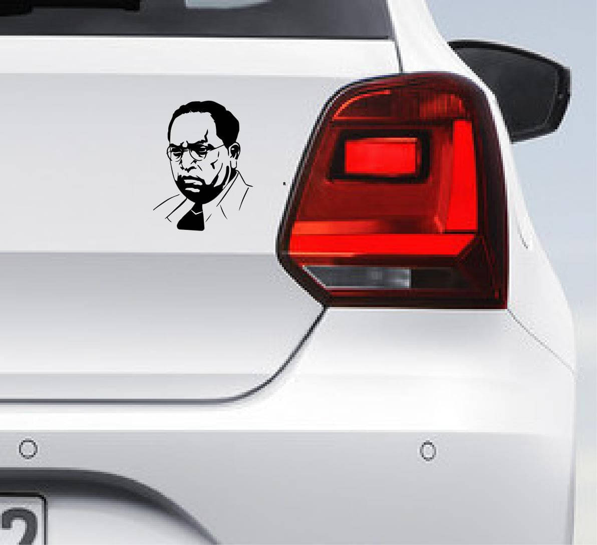 PEACOCKRIDE Legendary Dr. Ambedkar Car Bumper Sticker ( PVC Vinyl )     			PEACOCKRIDE Legendary Dr. Ambedkar Car Bumper Sticker ( PVC Vinyl )