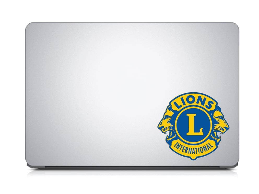     			PEACOCKRIDE Lion's Club Laptop Decal Sticker ( PVC Vinyl )