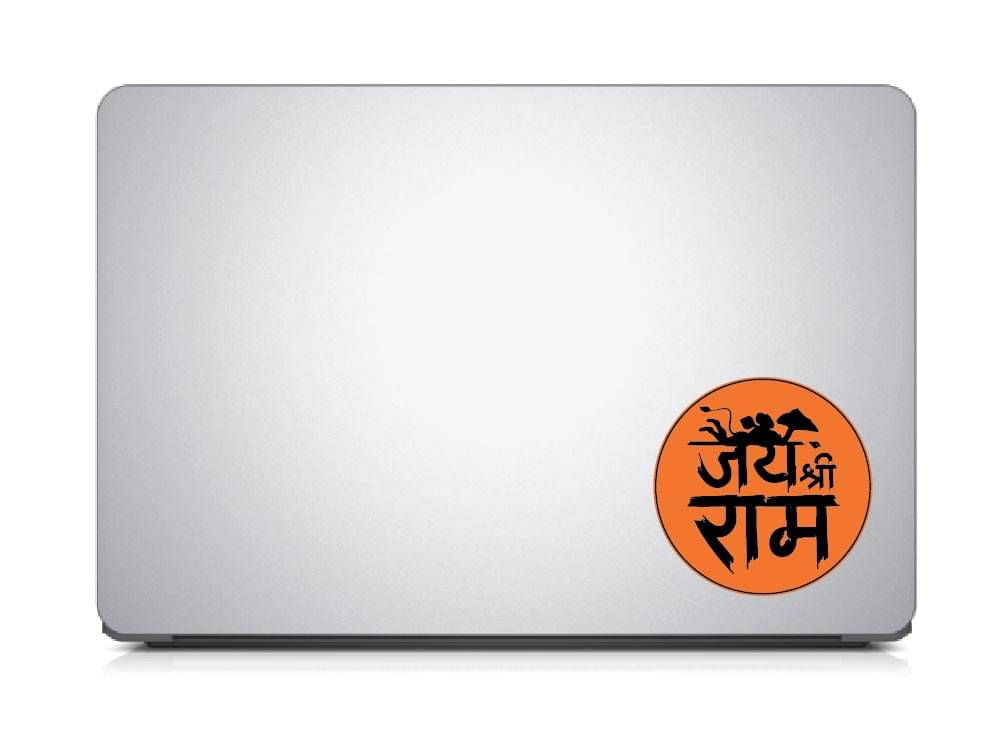 PEACOCKRIDE Lord Hanuman I Jai Sri Ram I Hindi Quotes I Laptop Decal Sticker ( PVC Vinyl )     			PEACOCKRIDE Lord Hanuman I Jai Sri Ram I Hindi Quotes I Laptop Decal Sticker ( PVC Vinyl )