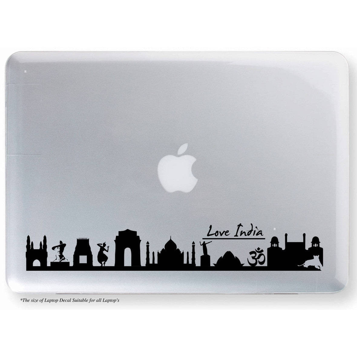     			PEACOCKRIDE Love India Laptop Decal Sticker ( PVC Vinyl )