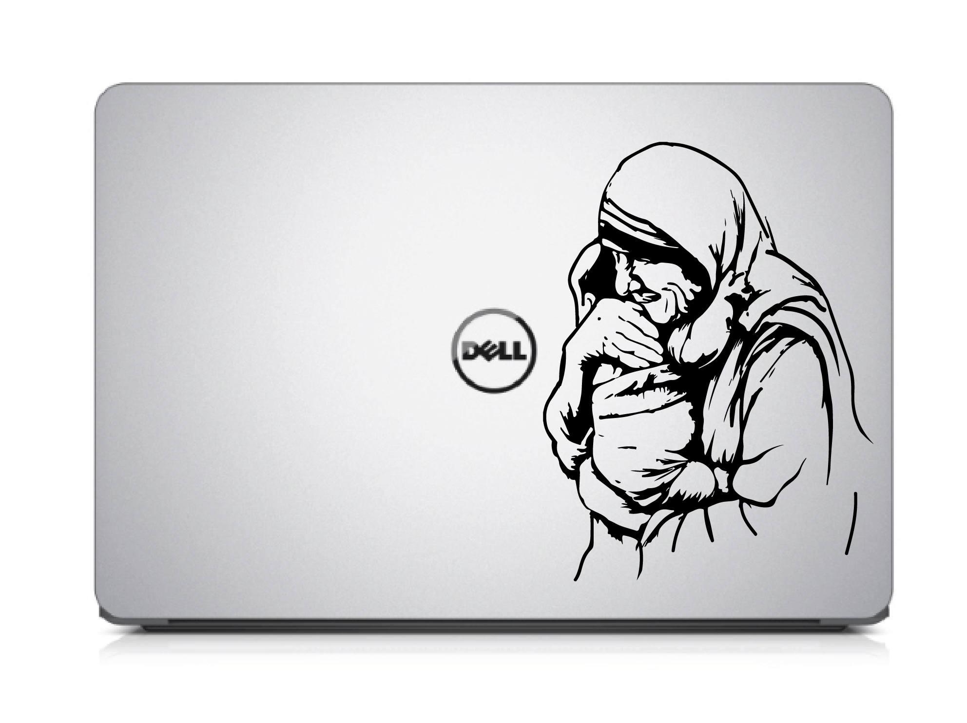     			PEACOCKRIDE Mother Teresa I An angel of Love I Laptop Decal Sticker ( PVC Vinyl )