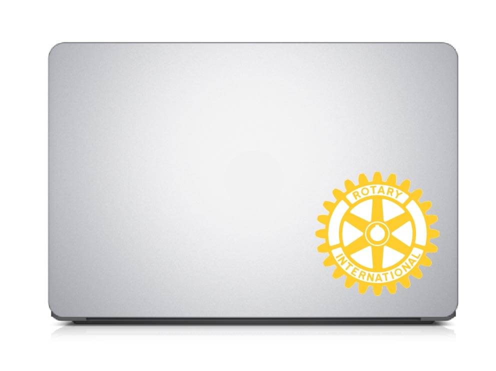     			PEACOCKRIDE Rotary Club I Rotary International I Laptop Decal Sticker ( PVC Vinyl )