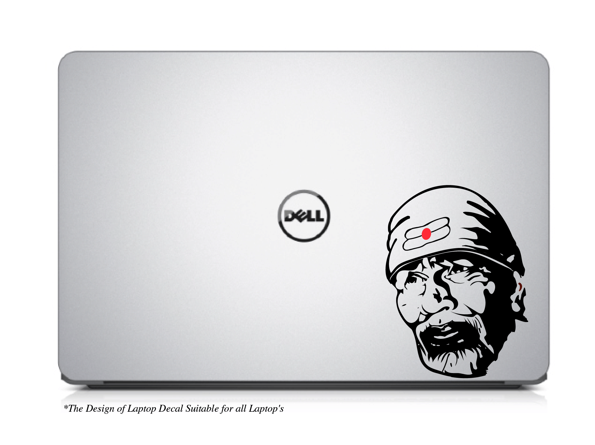     			PEACOCKRIDE Sai Baba Laptop Decal Sticker ( PVC Vinyl )