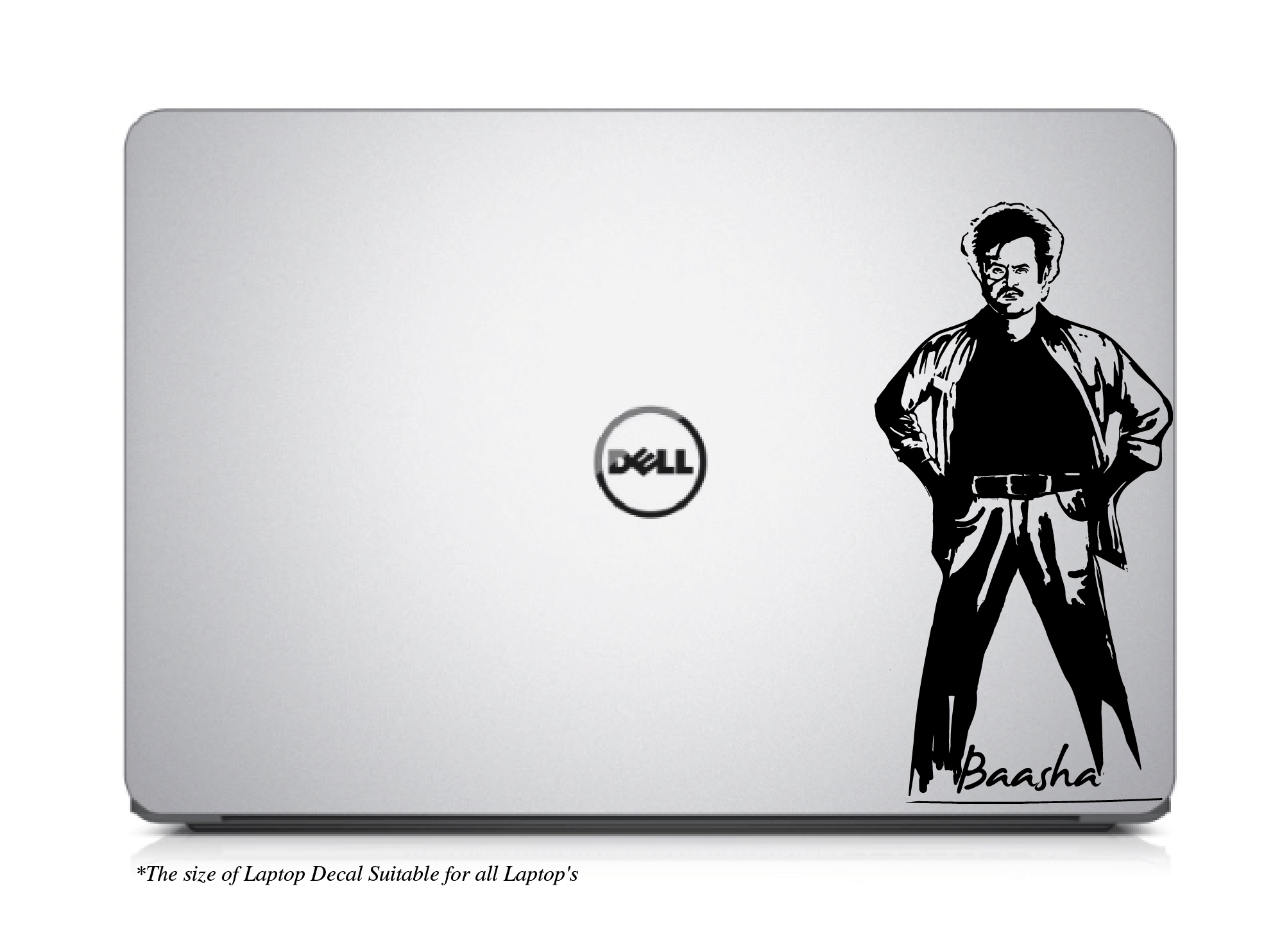 PEACOCKRIDE Superstar Rajinikanth I Baasha I Laptop Decal Sticker ( PVC Vinyl )     			PEACOCKRIDE Superstar Rajinikanth I Baasha I Laptop Decal Sticker ( PVC Vinyl )