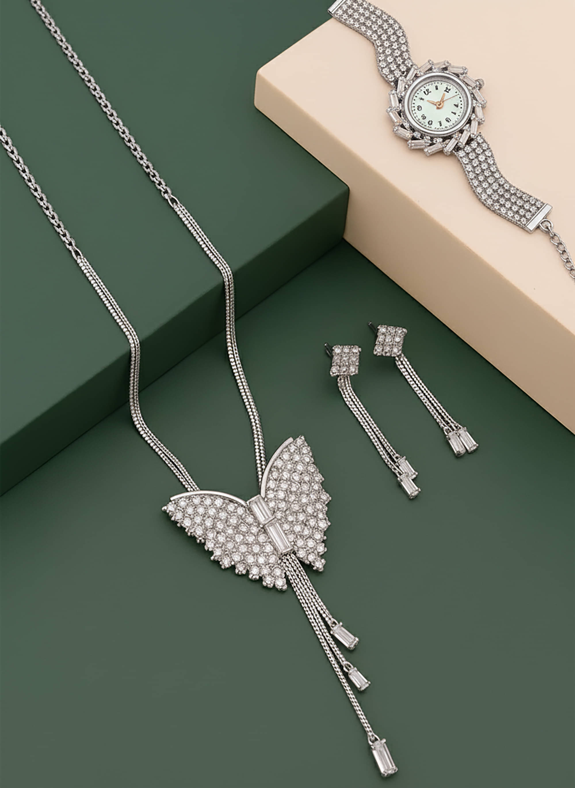     			SHANKHRAJ MA LL Silver Metal Necklace ( Pack of 2 )