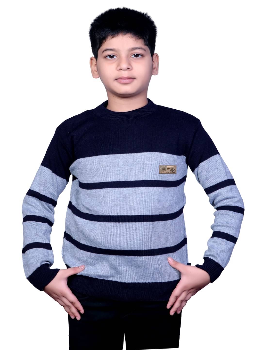     			Selcan Pack of 1 Boys Woollen Blend Sweater ( Dark Blue )