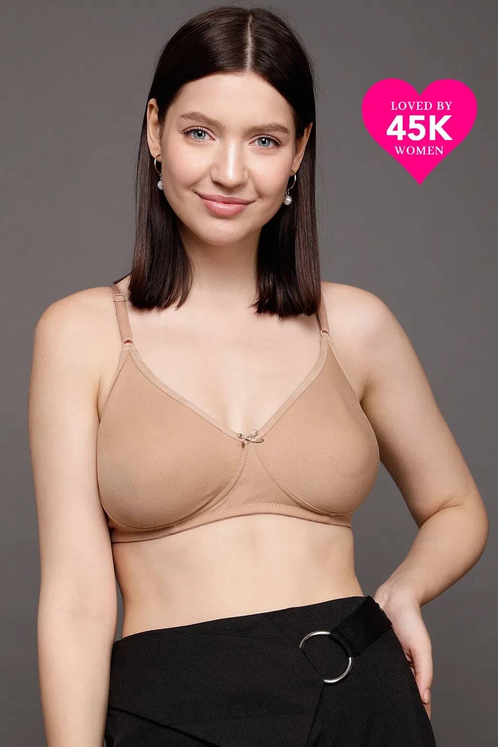 Shopping Star Pack of 1 Lycra Non Padded Everyday Bra For Women ( Beige ) Shopping Star Pack of 1 Lycra Non Padded Everyday Bra For Women ( Beige )